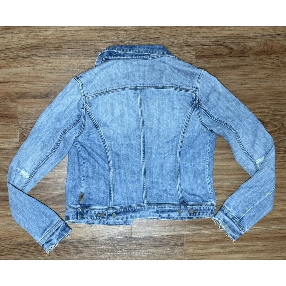 PAIGE Light Wash Denim Jacket in Faded Blue